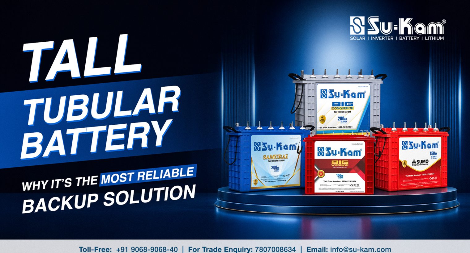 Tall Tubular Battery: Why It’s the Most Reliable Backup Solution